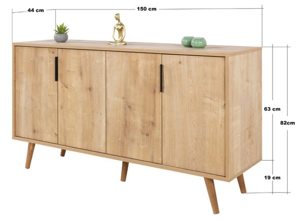 Komód, 150 cm – TR707DWL1256