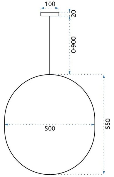 Mennyezeti függő lámpa APP967-1CP Black