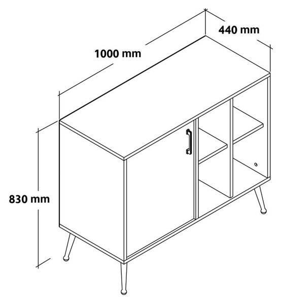 Komód, 100 cm – TR707DWL1263