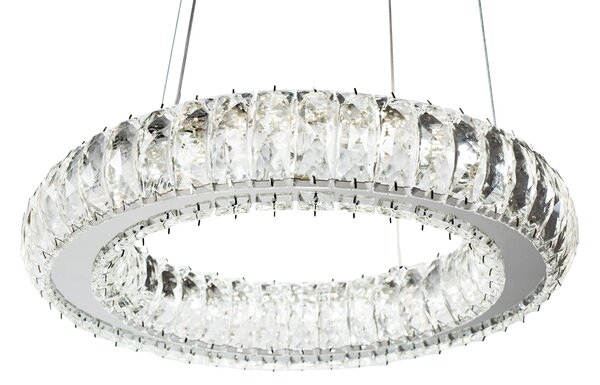 Toolight Szerszámlámpa, Crystal LED függőlámpa APP1040-CP + távirányító, króm, OSW-09473