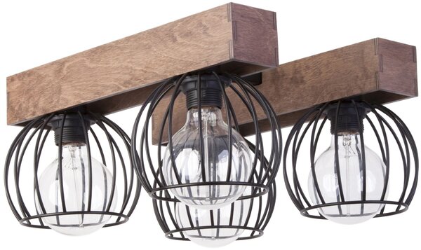 Sigma lighting loft mennyezeti lámpa milan barna fekete sig31575