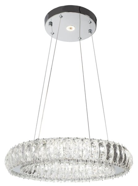Toolight Szerszámlámpa, Crystal LED függőlámpa APP1040-CP + távirányító, króm, OSW-09473