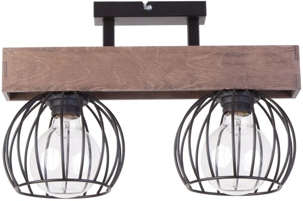Sigma lighting loft mennyezeti lámpa milan barna fekete sig31571