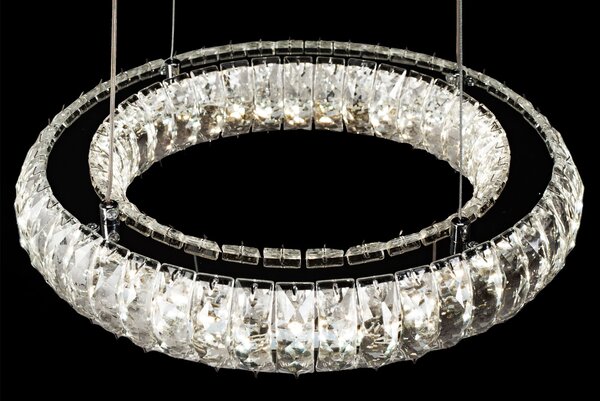 Toolight Szerszámlámpa, Crystal LED függőlámpa APP1040-CP + távirányító, króm, OSW-09473