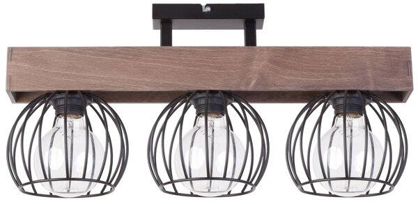 Sigma lighting loft mennyezeti lámpa milan barna fekete sig31573