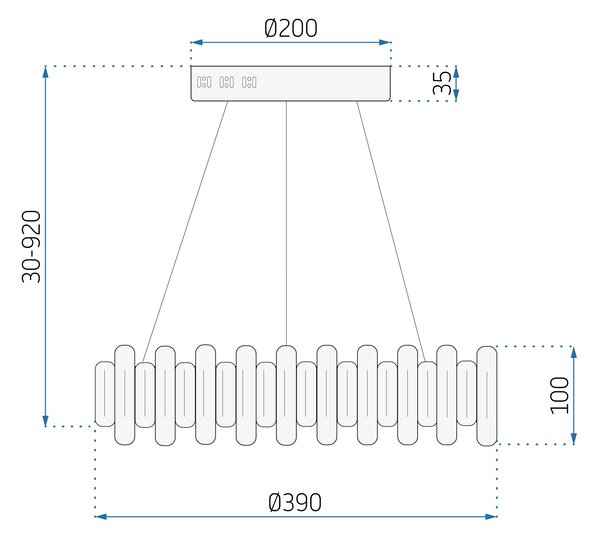 Mennyezeti LED kristály lámpa APP1041-CP + Távirányító