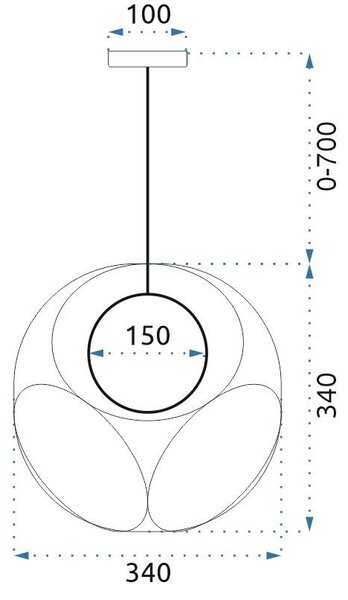Mennyezeti lámpa APP1019-1CP