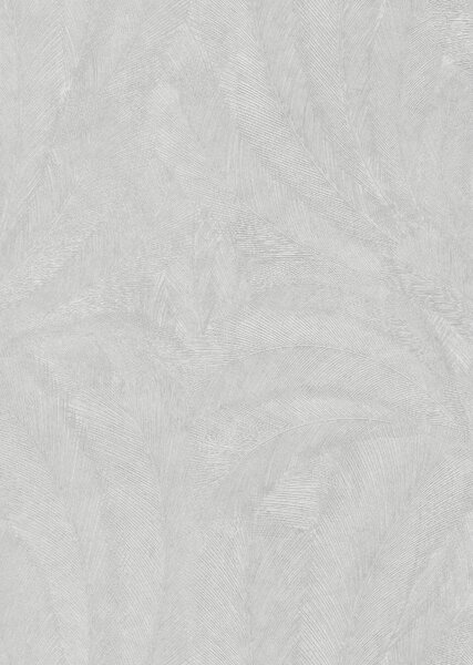 TF10476-31 madártoll-mintájú világosszürke tapéta