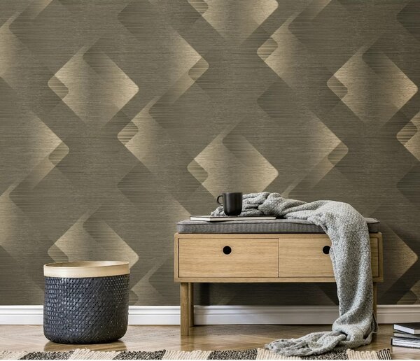 TF10479-15 geometrikus mintájú szürke tapéta