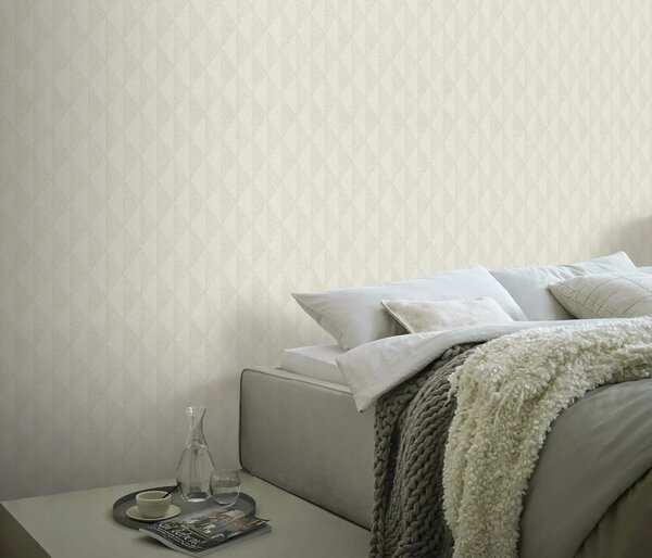 TF10524-38 geometrikus mintájú bézs tapéta