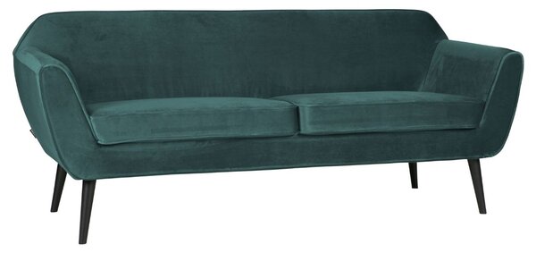 Hoorns Benzinkék bársony kétüléses kanapé Sanba 187 cm