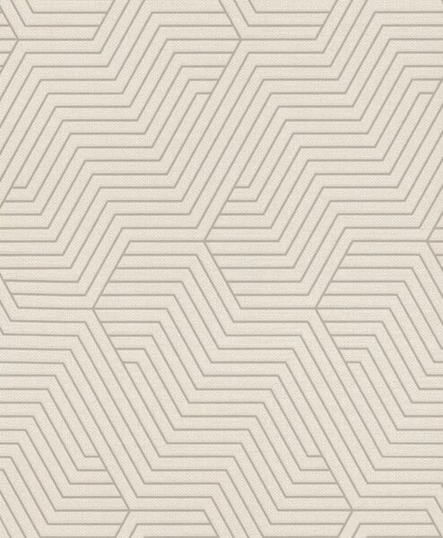 TF00312515 geometrikus mintájú krém tapéta