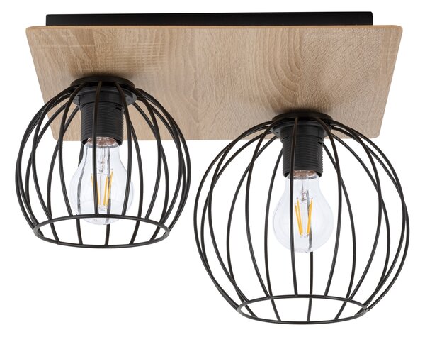 Sigma lighting modern skandináv mennyezeti lámpa cyber fekete tölgy sig32358