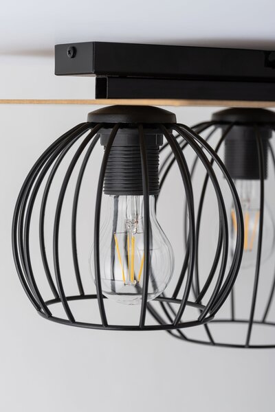 Sigma lighting modern skandináv mennyezeti lámpa cyber fekete tölgy sig32359