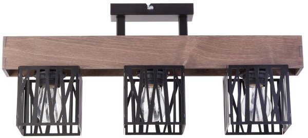 Sigma lighting loft mennyezeti lámpa dali barna fekete sig31481