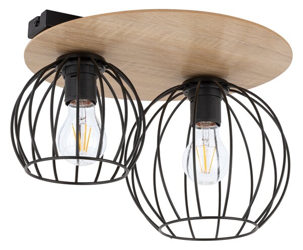 Sigma lighting modern skandináv mennyezeti lámpa cyber fekete tölgy sig32355