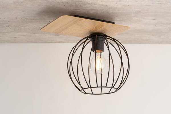Sigma lighting modern skandináv mennyezeti lámpa cyber fekete tölgy sig32357