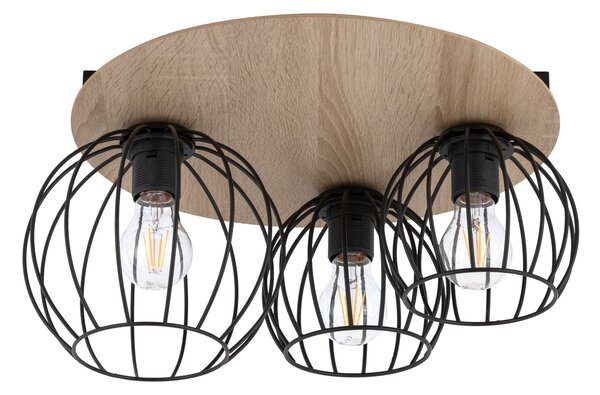 Sigma lighting modern skandináv mennyezeti lámpa cyber fekete tölgy sig32356