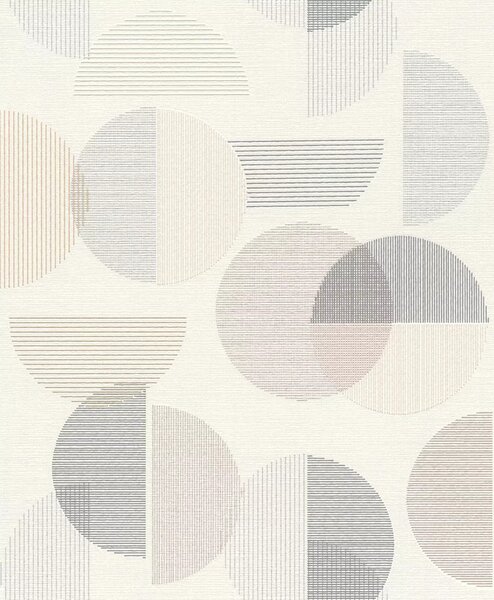TF00735956 geometrikus mintájú szürke tapéta