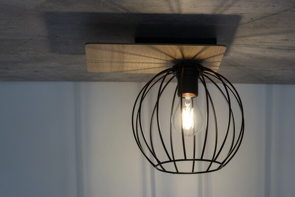 Sigma lighting modern skandináv mennyezeti lámpa cyber fekete tölgy sig32357