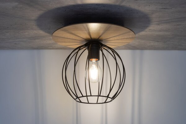 Sigma lighting modern skandináv mennyezeti lámpa cyber fekete tölgy sig32354