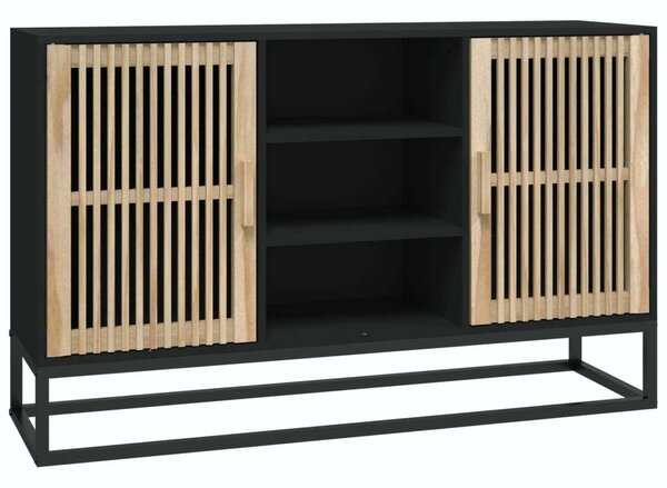 VIDAXL - Fekete Fa Tálalószekrény - Modern Stílus - 105x30x65 cm