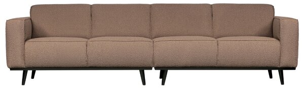 Hoorns Nugát barna szövet négyüléses kanapé Twilight 280 cm