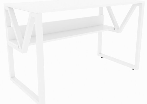 Lona íróasztal, fehér, 120 cm