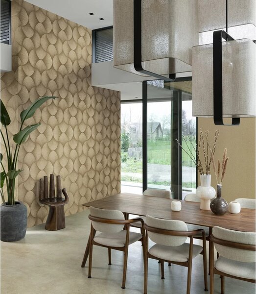 TF00608243 geometrikus mintájú arany tapéta