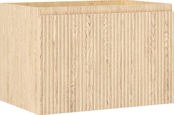 Mexen Rivel, fürdőszobaszekrény 70 cm, 1 fiók, rovátkolt, tölgyfa, 91A20-07047-1-BF81