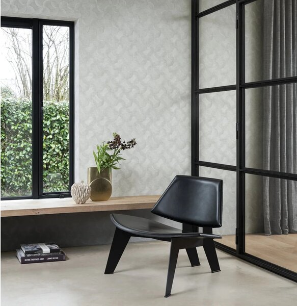 TF00608144 geometrikus mintájú világosszürke tapéta