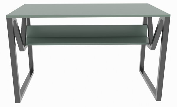 Lona íróasztal, zöld-fekete, 120 cm