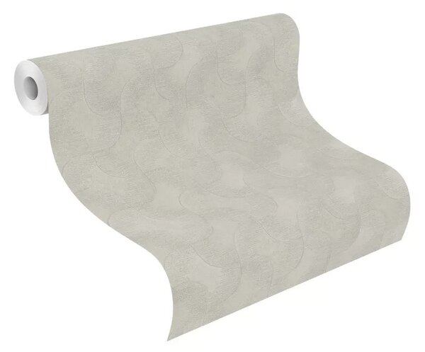 TF00608144 geometrikus mintájú világosszürke tapéta
