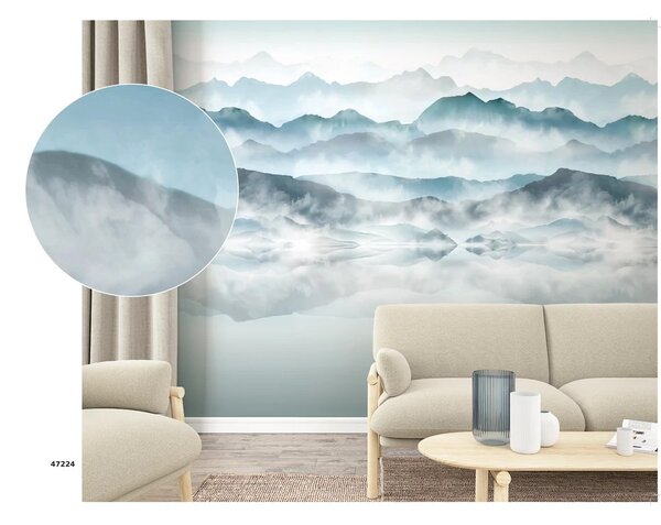 TF30047224 tájkép mintájú kék tapétaposzter (212x270cm)