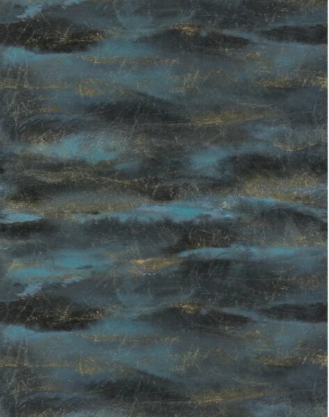 TF30046730 tájkép mintájú sötétkék tapétaposzter (212x270cm)