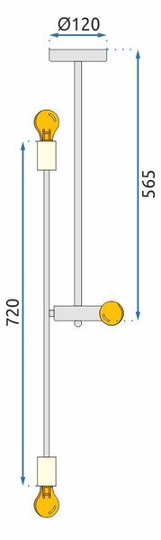 Mennyezeti Lámpa APP1114-6CP