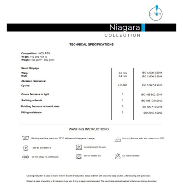 NIAGARA 14 piros EasyClean bútorszövet