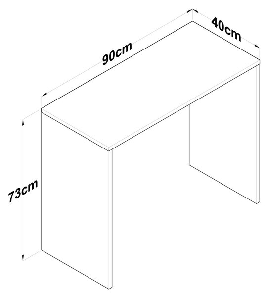 Íróasztal, 90 cm – HA114