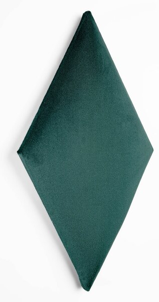 DIAMOND_XL bársony rombusz falpanel - 2292 mélyzöld
