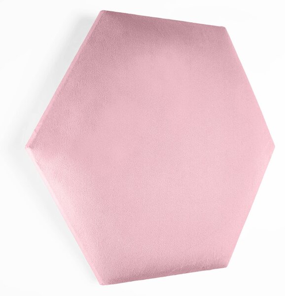 Hexa_XL bársony hatszög falpanel - 2269 rózsaszín