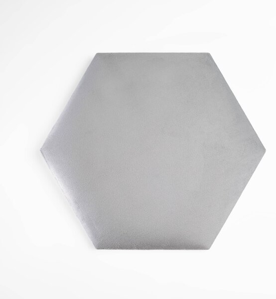 Hexa_XL bársony hatszög falpanel - 2240 halványszürke