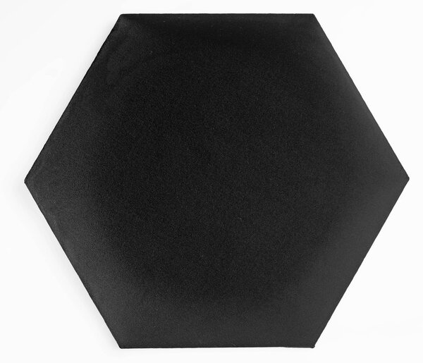Hexa_XL bársony hatszög falpanel - 2219 fekete