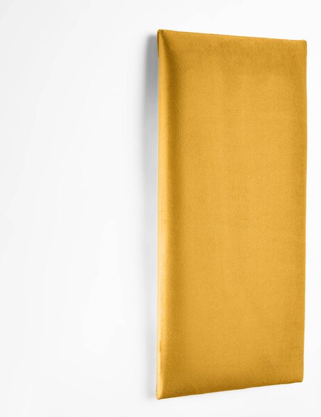 BRICK 20*40cm bársony téglalap falpanel - 2215 okker