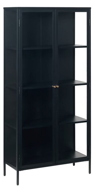 Fekete fém tálalószekrény 90x190 cm Carmel – Unique Furniture