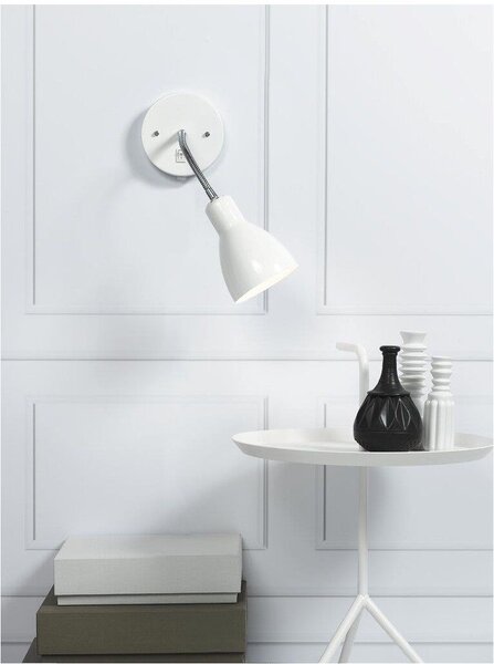 Nordlux modern skandináv fali lámpa cyclone flex fehér nor72991001