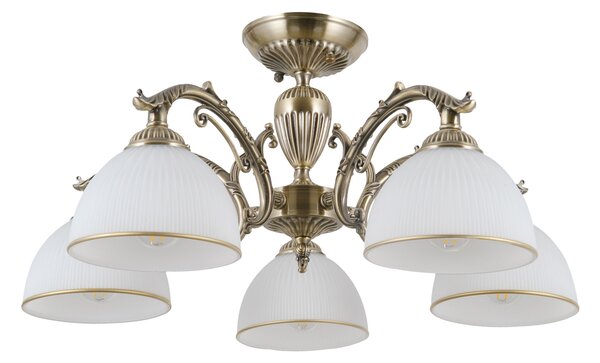 Italux klasszikus csillár feneza antik bronz fehér itxpnd-5122-5
