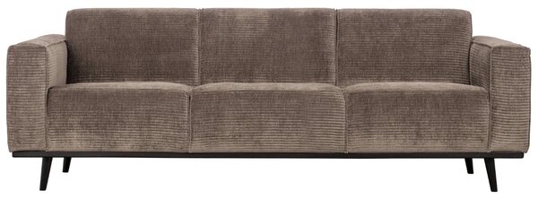 Hoorns Szürke barna kordbársony háromszemélyes kanapé Twilight 230 cm