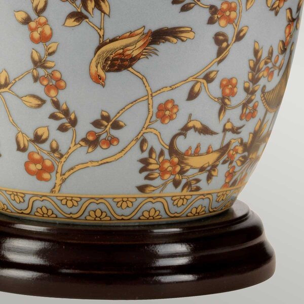 Elstead klasszikus asztali lámpa gold birds kék elsgold-birds-tl