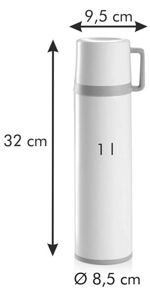 Tescoma CONSTANT CREAM Termosz bögrével 1.0 l, rozsdamentes acél