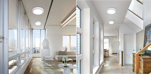 Felületre szerelhető PANEL LED round white 12W
